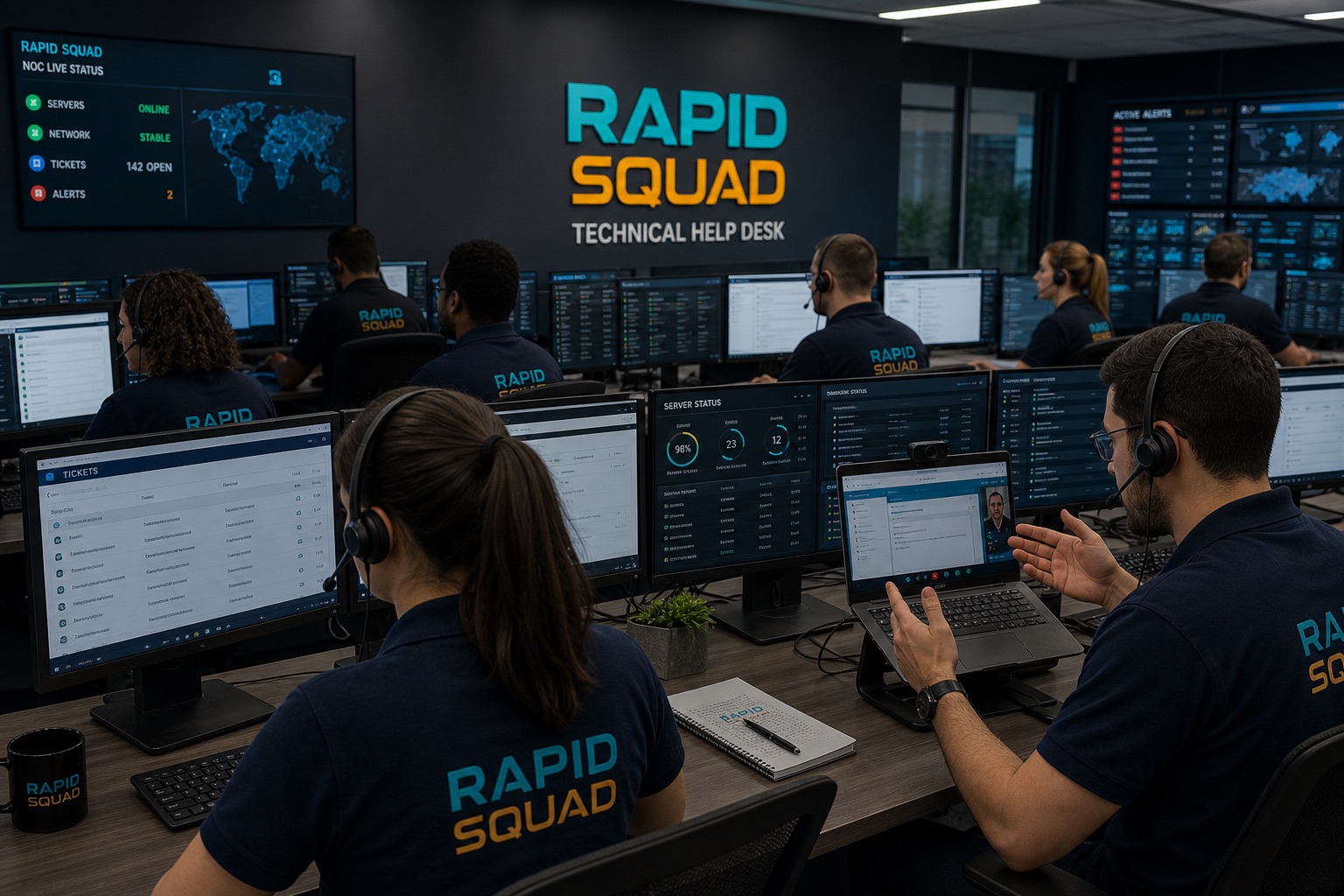 Rapid Squad branded team supporting Appointment Setting